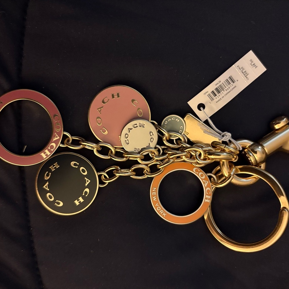 Coach Multicolor Key & Card Holder